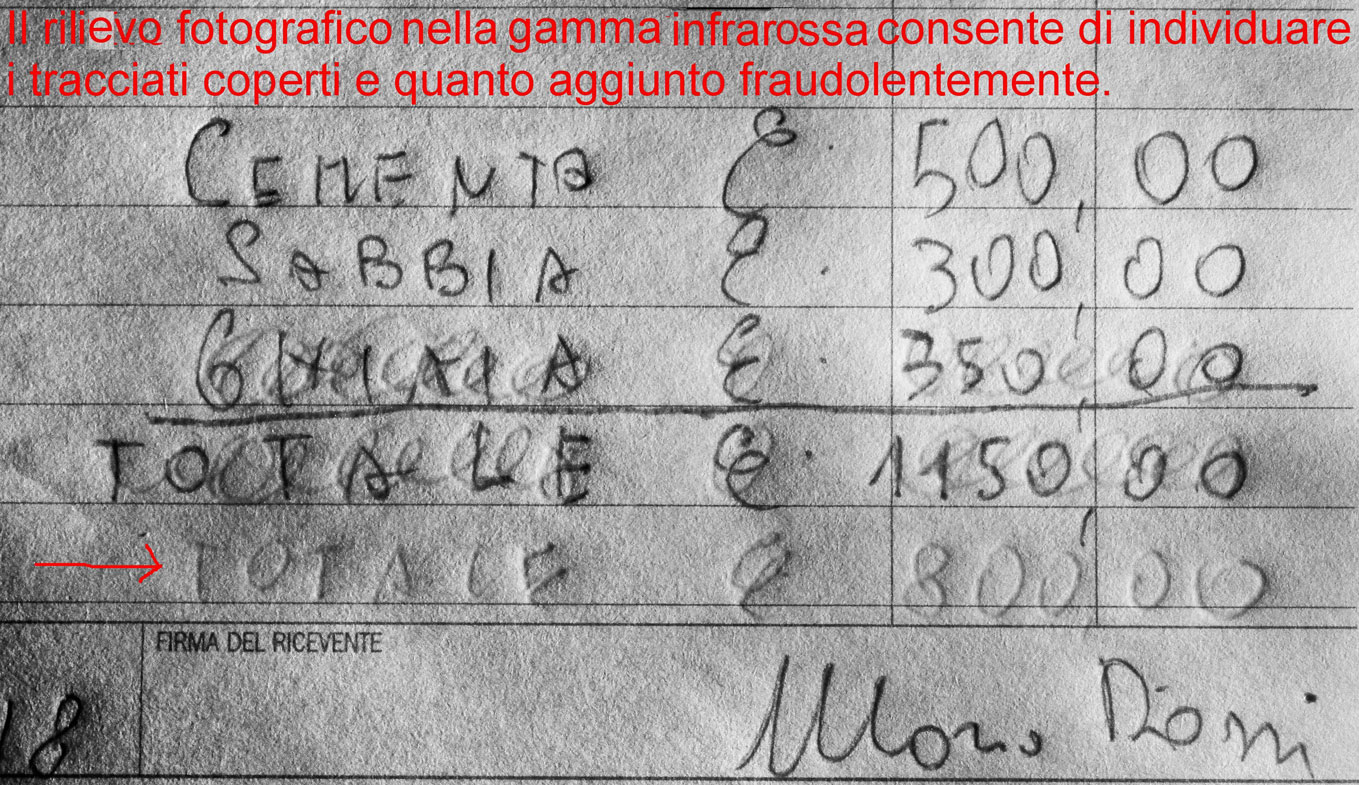 alterazione documento